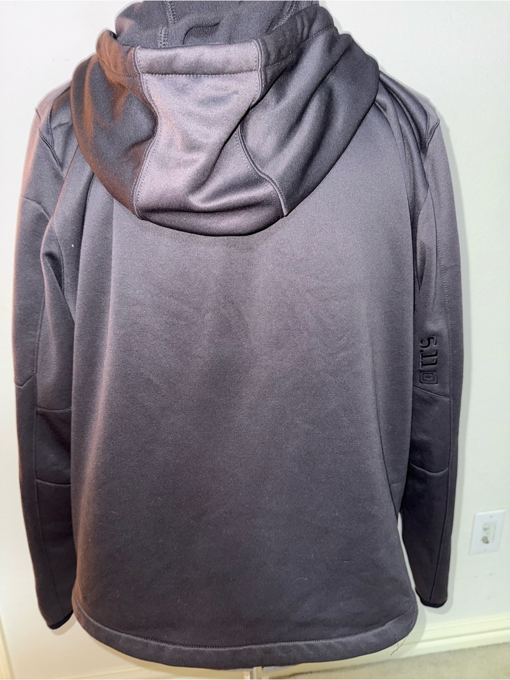 5.11 Tactical Hooded Softshell Jacket in Charcoal - Picture 5 of 6